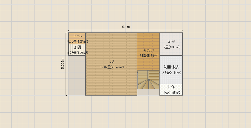 コンパクトな家